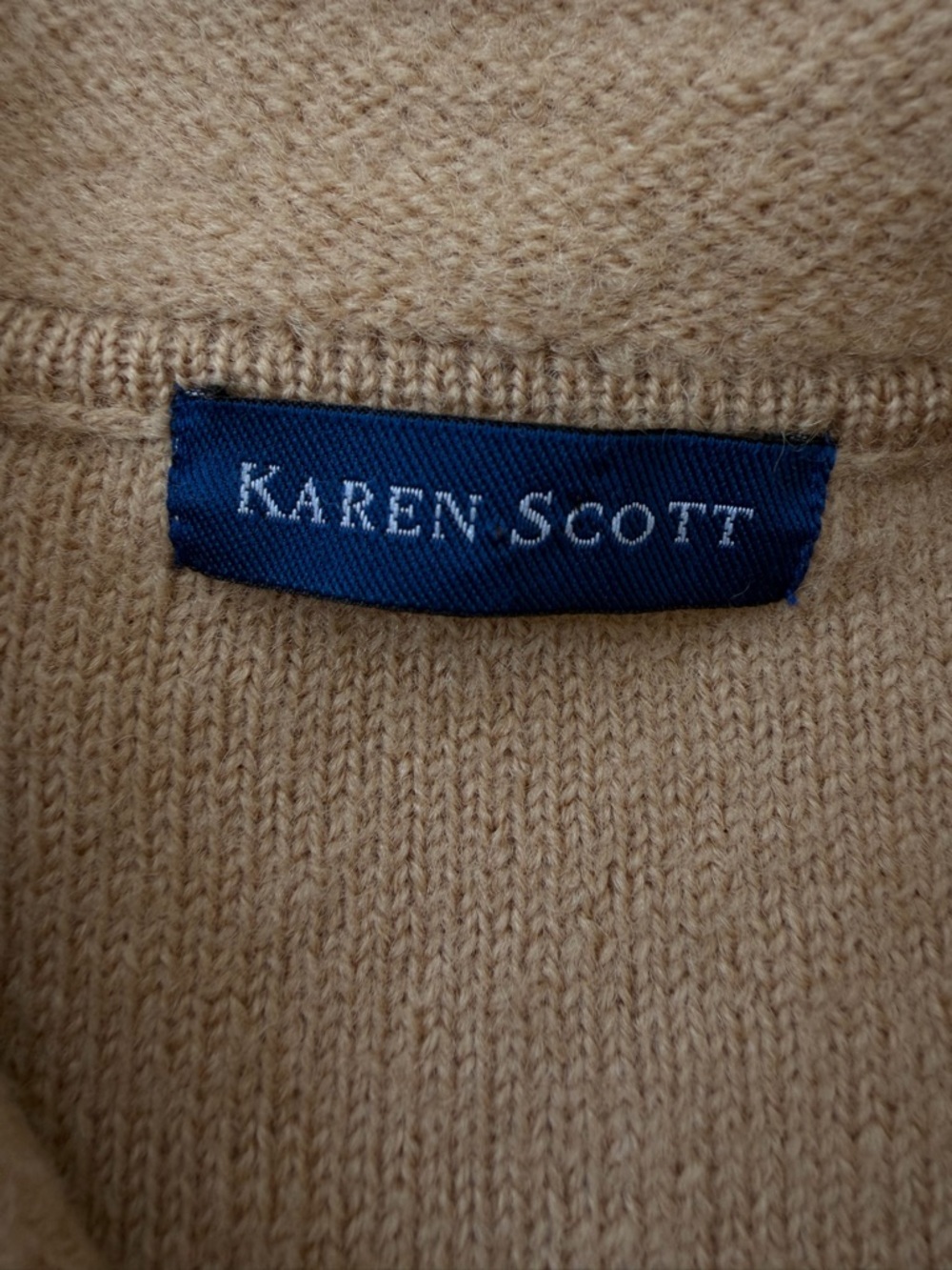 Karen Scott Wool Cardigan Women’s Size Large Buttoned Sweater - Picture 9 of 12